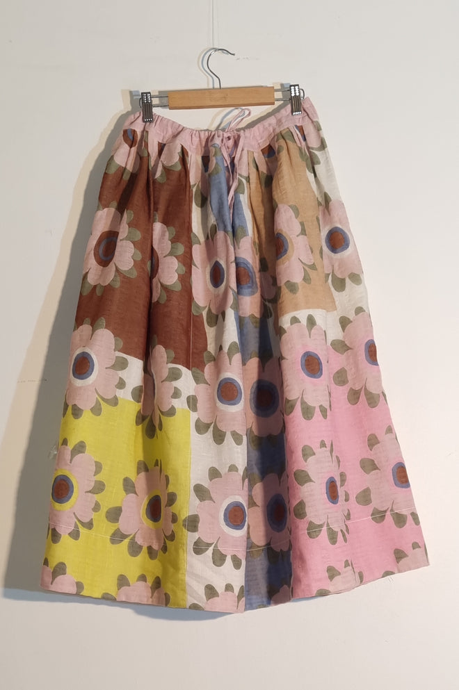 Skirt - Mary Quant - Big Flower Print