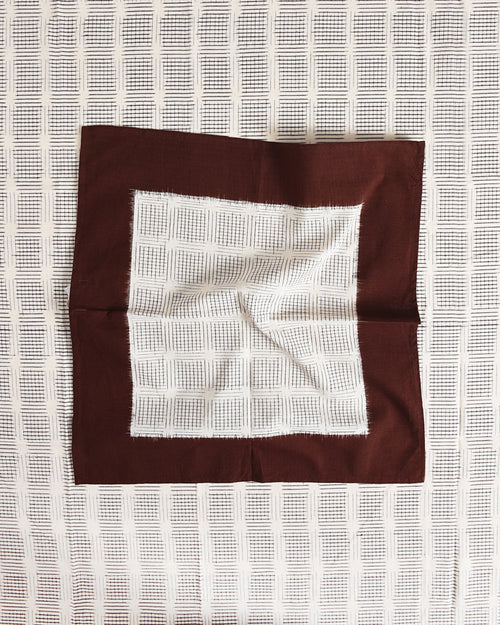 Serviettes de Table - Ikat Grid - Ikat Hand Woven Cotton