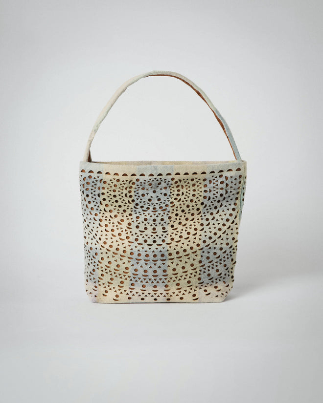 Bucket  Bag - Fog - Wool Recycled