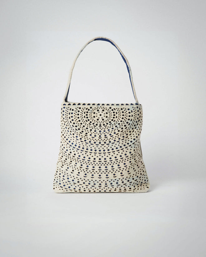 Shoulder Bag - Ice - Wool Recycled