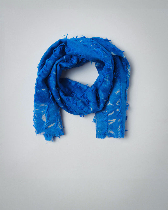Louis Vuitton Mng Bandana Stole, Blue, One Size
