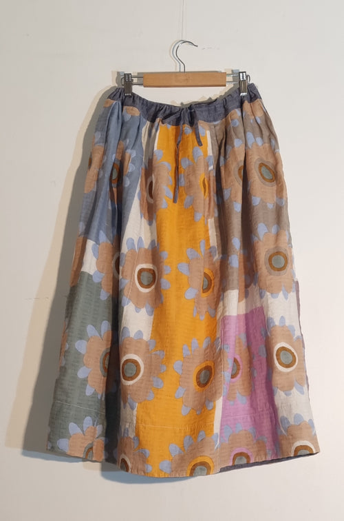 Skirt - Mary Quant - Big Flower Print